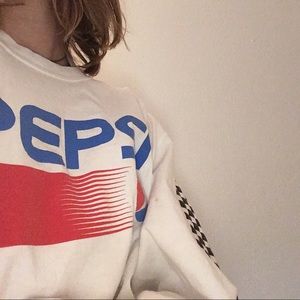 cropped forever 21 pepsi long sleeve shirt